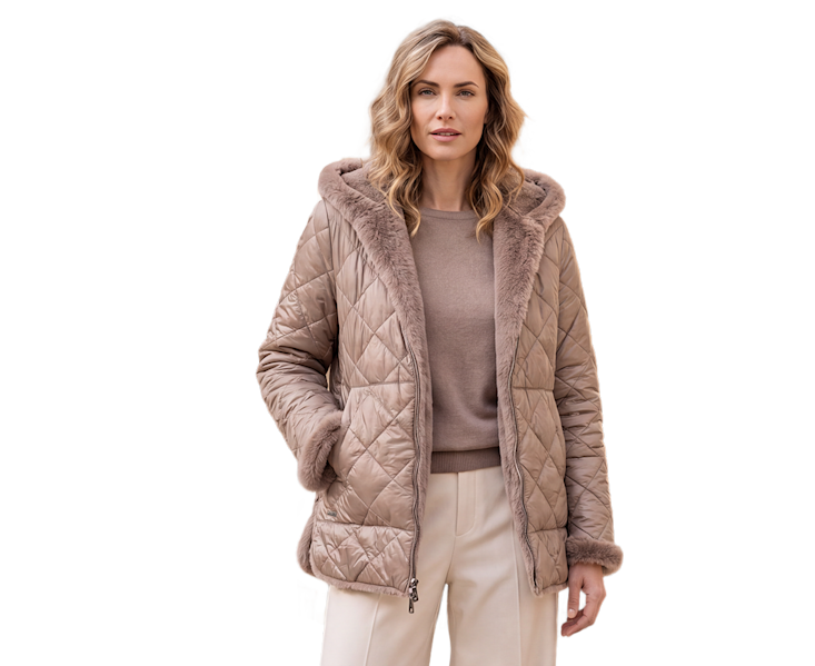 Webpelzjacke zum Wenden